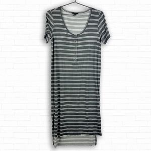 Lucky Brand Women's Striped Henley Dress/Cover up {Size Small}